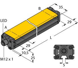 感应式直线位移传感器 LI200P0-Q25LM0-LIU5X3-H1151