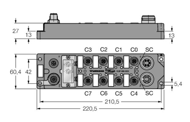 BL ident PROFIBUS-DP现场总线I/O模块 FLDP-IM8-0001 