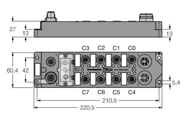 BL ident PROFIBUS-DP现场总线I/O模块 FLDP-OM16-0001  