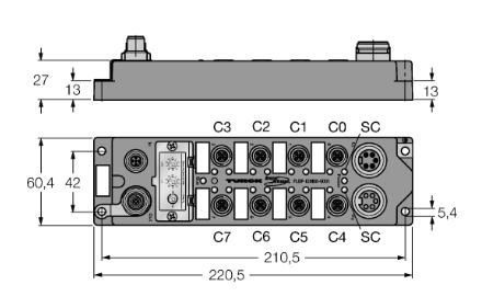 BL ident PROFIBUS-DP现场总线I/O模块 FLDP-IOM88-0001