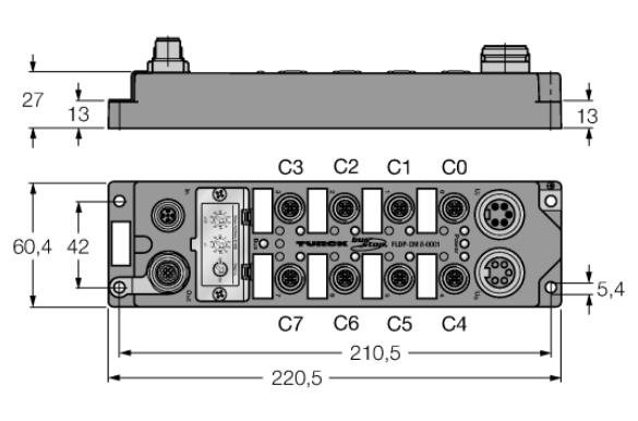 BL ident PROFIBUS-DP现场总线I/O模块 FLDP-OM8-0002  