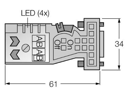 BL ident 现场总线系统附件 FW-D9TLEDKU9XX-G-FC-ME-SH-8,5