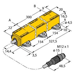 感应式直线位移传感器 Li300P1-Q17LM1-LU4X2-0，3-RS5/S97