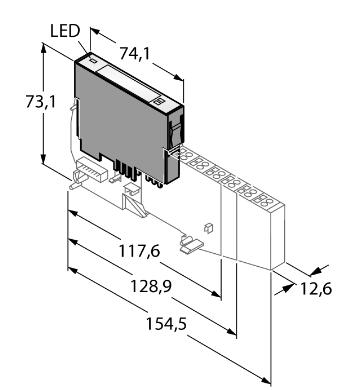 电子模块 BL20-2DI-24VDC-P