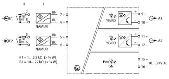 隔离开关放大器 IMX12-DI01-2S-2T-0/24VDC