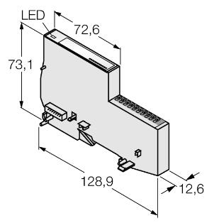 经济型模块 BL20-E-8DO-24VDC-0.5A-P