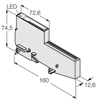 电子模块 BL20-E-16DI-24VDC-P