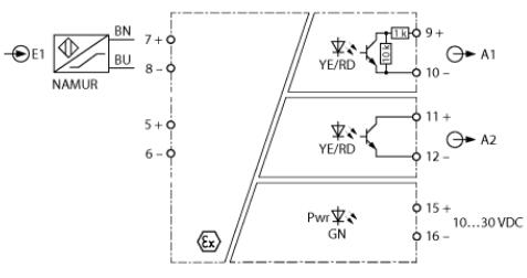 隔离开关放大器 IMX12-DI03-1S-1NAM1T-0/24VDC/CC