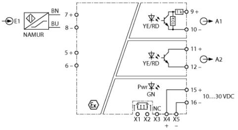 隔离开关放大器 IMX12-DI03-1S-1NAM1T-PR/24VDC