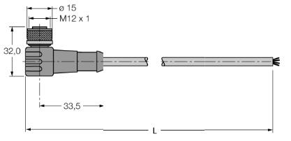 BL ident接线电缆标准版 WK4.5T-5/S2500