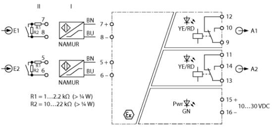 隔离开关放大器 IMX12-DI01-2S-2R-0/24VDC/CC