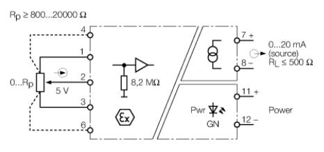 单通道温度测量放大器 IM36-11EX-I/24VDC
