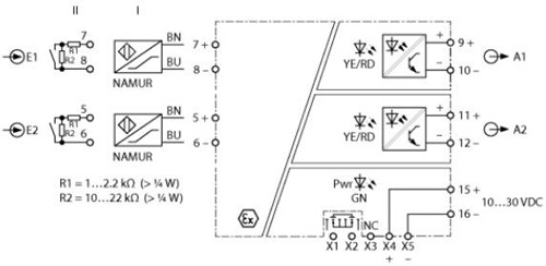 隔离开关放大器 IMX12-DI01-2S-2T-PR/24VDC/CC