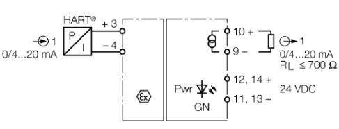单通道模拟量信号重复器 IME-AI-11Ex-Hi/24VDC