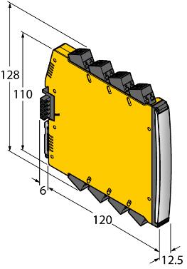 双通道温度测量放大器 IMX12-TI01-2RTDR-2I-CPR/24VDC/CC