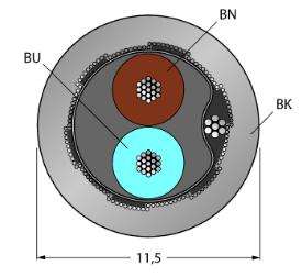 总线电缆 CABLE FBY-BK/LD-100M