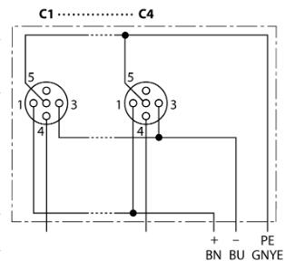 无源分线盒 TB-4M12-4-CS12T