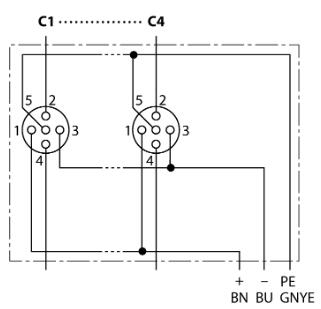 无源分线盒 TB-4M12-5-CS19H