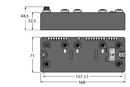 现场总线I/O模块 BLCEN-3M12LT-1RS232-2RFID-S