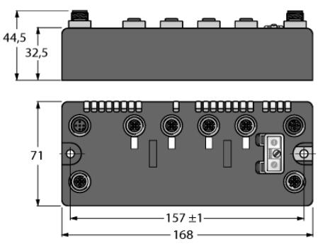 现场总线I/O模块 BLCEN-4M12LT-2RFID-S-2RFID-S