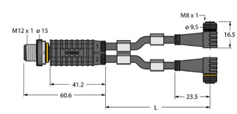 2相接线盒 VBRS4.4-2PKW3M-5/5/TXL