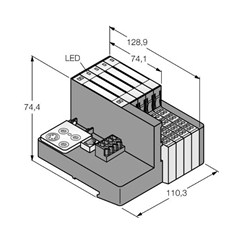 HF/UHF接口 TI-BL20-PG-EN-S-8