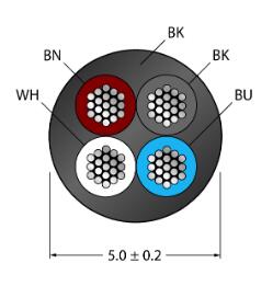 执行器和传感器线缆 WKC4.4T-P7X2-5-RSC4.4T/TEL