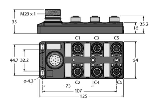 无源分线盒 TB-6M12-4-CS12T