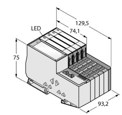 HF/UHF接口 TI-BL20-E-EC-S-8