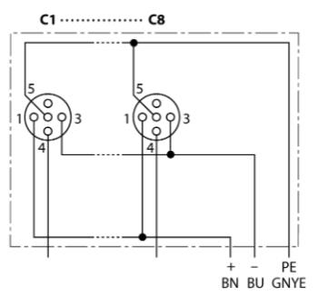 无源分线盒 TB-8M12-4-CS12T