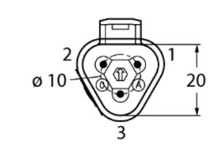 阀连接器 DT04-3PG-S-10/TXL