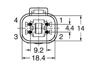 阀连接器 DT04-4P-A-2/TXL