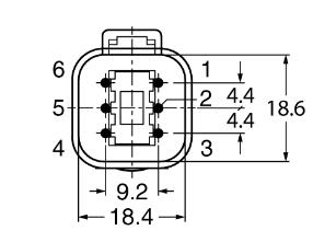 阀连接器 DT04-6PG-A-10/TXL