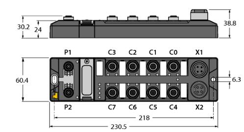 现场总线I/O模块 TBEN-L4-4RFID-8DXP-CDS