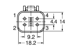 阀连接器 DT06-4S-A-5/TXL