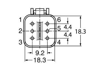 阀连接器 DT06-6SG-A-2/TXL