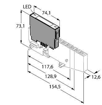 电子模块 BL20-PF-120/230VAC-D