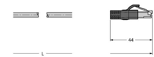 工业以太网线 PKGS4M-RJ45S-4414-3.5M