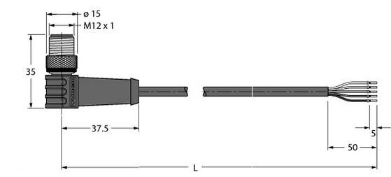 执行器和传感器电缆 HT-WWAS4.5-10/S2430