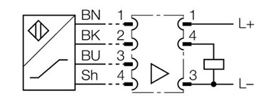 电感式传感器 NI40-CQ80-L1131/S1102