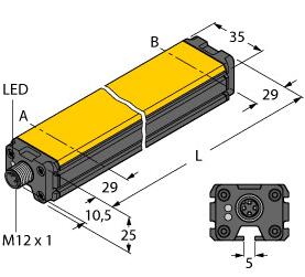 感应式直线位移传感器 LI100P0-Q25LM0-LIU5X3-H1151