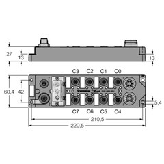 PROFIBUS-DP现场总线I/O模块 FLDP-OM16-0001