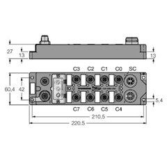 PROFIBUS-DP现场总线I/O模块 FLDP-IOM84-0001