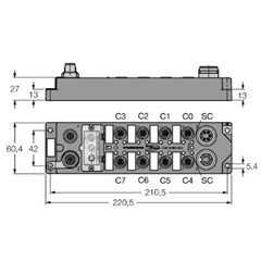 PROFIBUS-DP现场总线I/O模块 FLDP-IOM88-0001