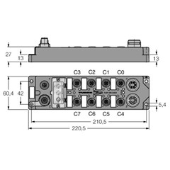 PROFIBUS-DP现场总线I/O模块 FLDP-OM8-0001