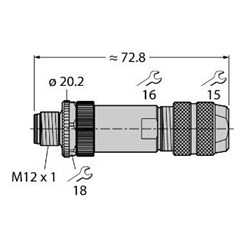 现场总线系统附件 FW-M12ST5W-G-ZF-ME-SH-9