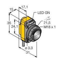 激光发射器光电传感器 EO1L15m-BT18-6X-H1141