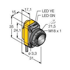 对射式光电传感器 RO20m-BT18-VN6X2