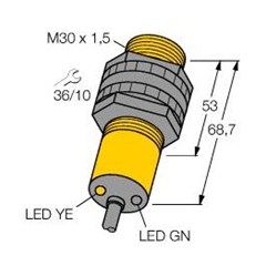 定区域背景抑制型直反式光电传感器 XSOIR200-BS30-VP6X2E