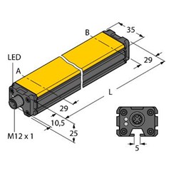 感应式直线位移传感器 LI300P0-Q25LM0-ESG25X3-H1181